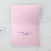 Zonovergoten roze hortensia sympathie kaart (Binnen)