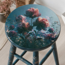 Zonovergoten Roze Pioen Tuin Decoupage