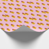 Zonovergoten rubberen eend, minimaal behang cadeaupapier (Hoek)