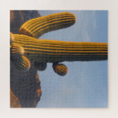 Zonovergoten Saguaro Cactus Legpuzzel (Horizontaal)