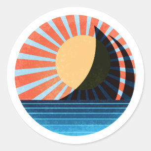 Zonovergoten Sail Sticker Rood