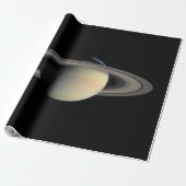 Zonovergoten Saturnus Gas Giant Planet van Cassini Cadeaupapier (Uitgerold)