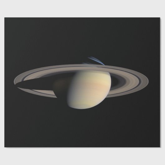 Zonovergoten Saturnus Gas Giant Planet van Cassini Cadeaupapier (Vlak)