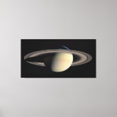 Zonovergoten Saturnus Gas Giant Planet van Cassini Canvas Afdruk (Voorkant)