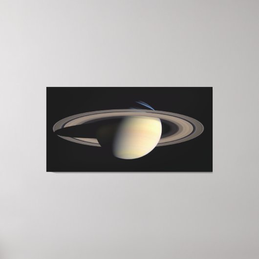 Zonovergoten Saturnus Gas Giant Planet van Cassini Canvas Afdruk (Voorkant)