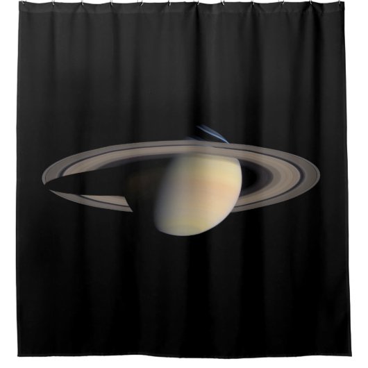 Zonovergoten Saturnus Gas Giant Planet van Cassini Douchegordijn (Voorkant)