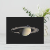Zonovergoten Saturnus Gas Giant Planet van Cassini Feestdagenkaart (Staand voorkant)