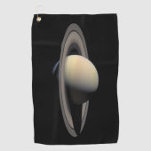 Zonovergoten Saturnus Gas Giant Planet van Cassini Golfhanddoek (Voorkant)