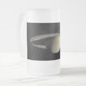 Zonovergoten Saturnus Gas Giant Planet van Cassini Matglas Bierpul (Voorkant links)