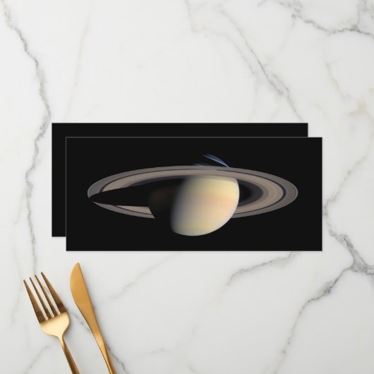Zonovergoten Saturnus Gas Giant Planet van Cassini Menu (Voorkant / Achterkant in situ)