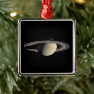 Zonovergoten Saturnus Gas Giant Planet van Cassini Metalen Ornament