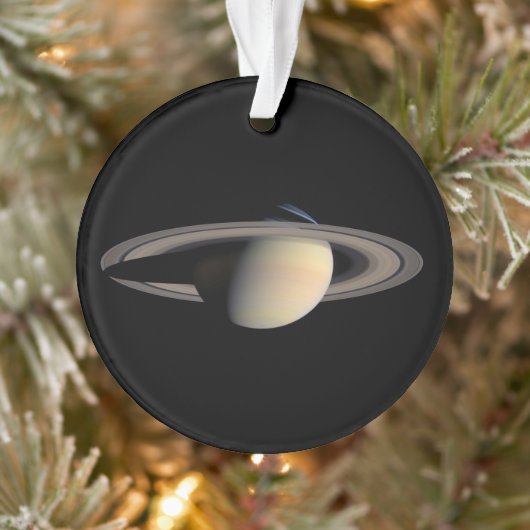 Zonovergoten Saturnus Gas Giant Planet van Cassini Ornament (Boom)