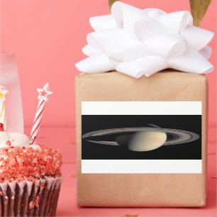 Zonovergoten Saturnus Gas Giant Planet van Cassini Rechthoekige Sticker