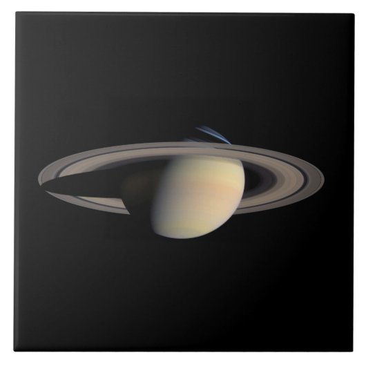 Zonovergoten Saturnus Gas Giant Planet van Cassini Tegeltje (Voorkant)