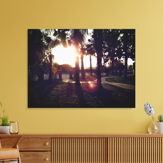 Zonovergoten Sereniteit Canvas Afdruk (Insitu (Woonkamer))