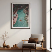 Zonovergoten sereniteit:  ontsnapping aan het zwem poster