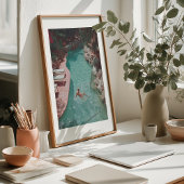 Zonovergoten sereniteit:  ontsnapping aan het zwem poster