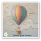 "Zonovergoten sereniteit" Sticker (Voorkant)