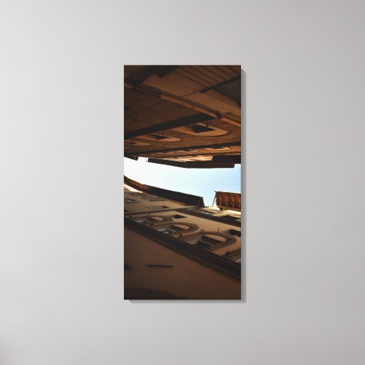 Zonovergoten Straat Canvas Afdruk (Voorkant)