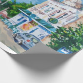 Zonovergoten Straat Impressionistische Inpakpapier (Hoek)