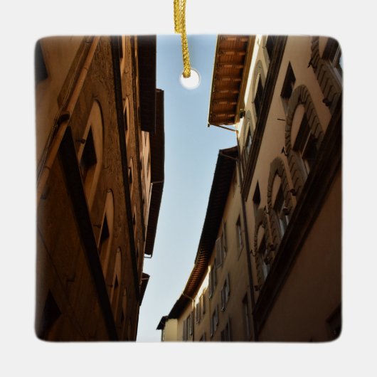 Zonovergoten Straat Keramisch Ornament (Voorkant)