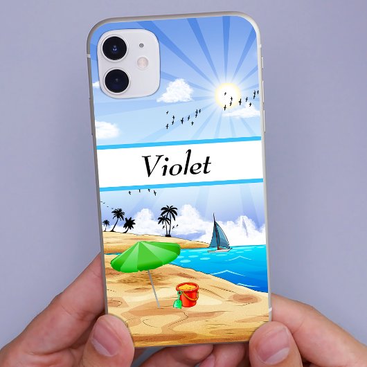 Zonovergoten Strand Landschap Persoonlijk Case-Mate iPhone Case