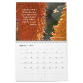 Zonovergoten Succulenten en Schriften 12-maanden Kalender (Feb 2026)