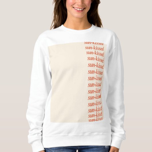Zonovergoten sweatshirt esthetiek schattig modern (Voorkant)