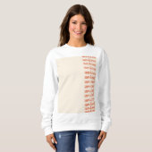 Zonovergoten sweatshirt esthetiek schattig modern (Voorkant volledig)