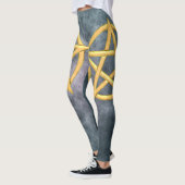 Zonovergoten symmetrie: een citrien pentagram crea leggings (Links)