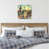 Zonovergoten Tallinn Oude Stad Plein Canvas Kunst (Insitu (Slaapkamer))