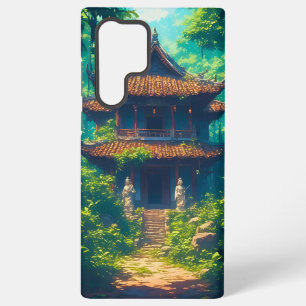 Zonovergoten Thais Huis in Weelderige Jungle Samsung Galaxy Hoesje