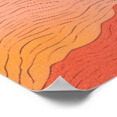 Zonovergoten top: een kleurrijk berglandschap poster (Hoek)