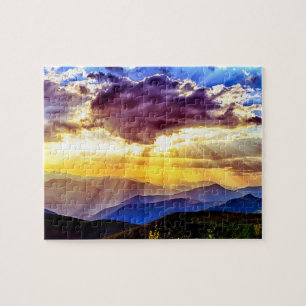 Zonovergoten toppen: Wildflowers & Blue Ridges Legpuzzel