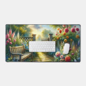 Zonovergoten Tuinpad Hek Scene Bureaumat (Keyboard & Muis)
