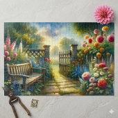 Zonovergoten Tuinpad Hek Scene Legpuzzel