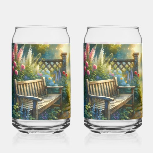 Zonovergoten Tuinpadhek Scene Blikvorm Glas (Voorkant)