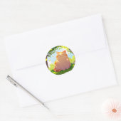 Zonovergoten Vette Kat Sticker (Envelop)
