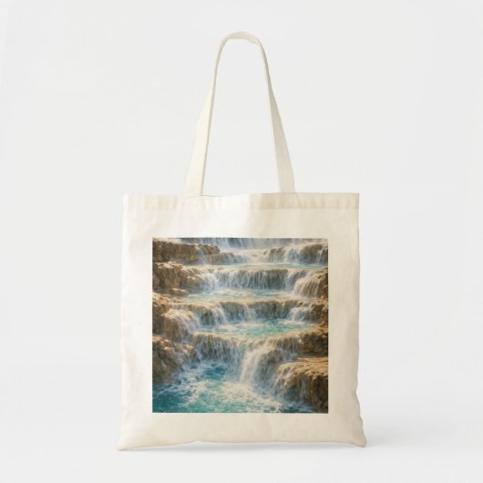 Zonovergoten Waterval Canyon Tote Bag (Voorkant)