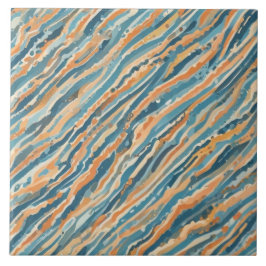 Zonovergoten Waterverven Tegeltje