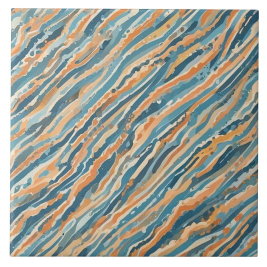 Zonovergoten Waterverven Tegeltje (Voorkant)