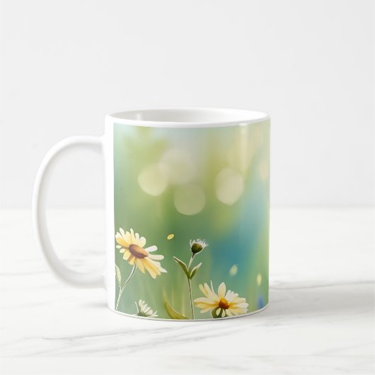 zonovergoten weide-Waterverf Koffiemok (Links)