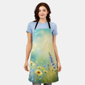 zonovergoten weide-Waterverf Schort (Gedragen)