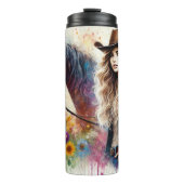 zonovergoten Westerne geest Thermosbeker (Voorkant)