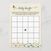 Zonovergoten wilde bloemen, bijen en vlinders Bing Informatiekaartje (Voorkant)