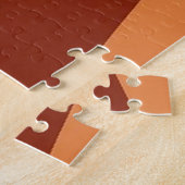 Zonovergoten Woestijn | Retro Abstracte Woestijnpu Legpuzzel (Zijkant)