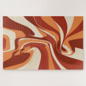Zonovergoten Woestijn | Retro Abstracte Woestijnpu Legpuzzel (Horizontaal)