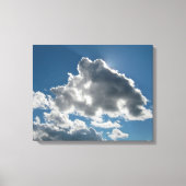 Zonovergoten Wolken Onder Open Lucht Canvas Afdruk (Voorkant)