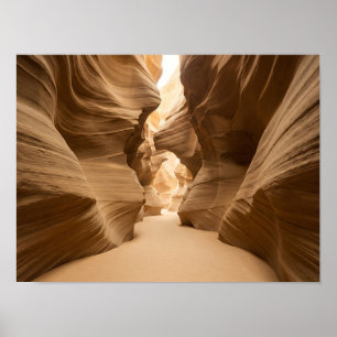 Zonovergoten Zandsteen Canyon Aarde Natuur Poster