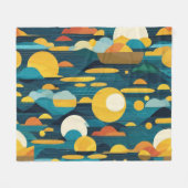 Zonovergoten Zee Fleece Deken (Voorkant (Horizontaal))